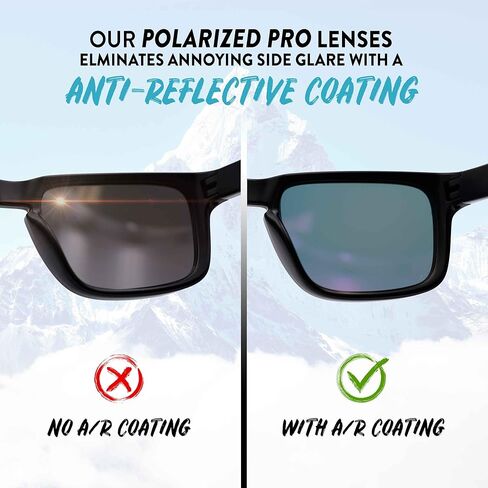 APEX Polarized PRO+ Replacement Lenses for Wiley X WX Epic Sunglasses (Cleaner Included) - (Ice Blue) in Kuwait
