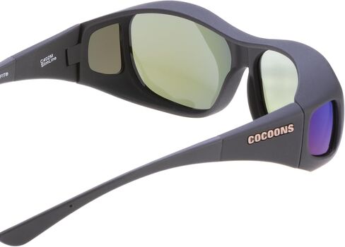 Cocoons Slim Line (M) Black Polarized Blue Mirror in Kuwait
