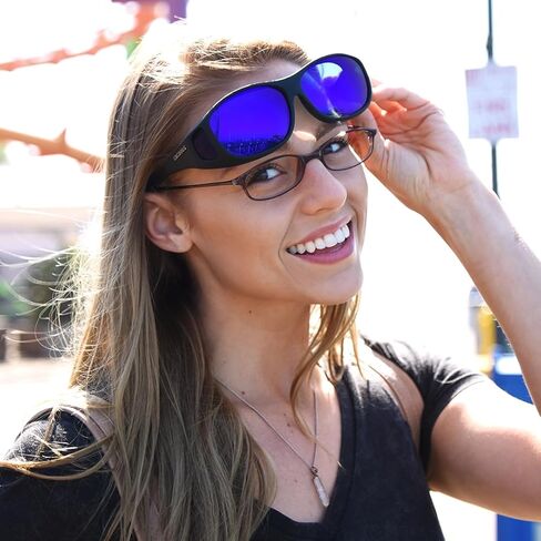 Cocoons Slim Line (M) Black Polarized Blue Mirror in Kuwait