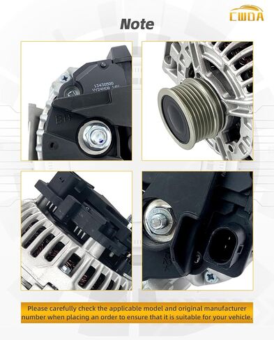 06H903016L New Alternator 140Amp Compatible With Audi A4 A4 Quattro 2009-2012, A5 2010-2013, A5 Quattro 2010-2012, S4 10, Q5 2011-2012, 2.0L 3.0L 06H-903-016LX in Kuwait