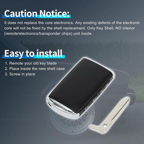 X AUTOHAUX مفتاح شل حالة دخول بدون مفتاح مفتاح بعيد فوب استبدال حالة لمازدا CX-5 2019-2023 لمازدا CX-9 2019-2023 4 أزرار WAZSKE13D03 in Kuwait