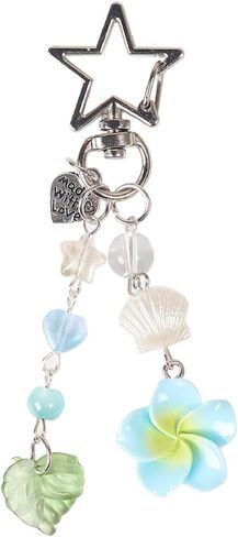Hibiscus Flower Phone Charm Cute Tropical Aesthetic Y2K Cell Phone Straps for Bag Keychain Camera Accessories in Saudi Arabia