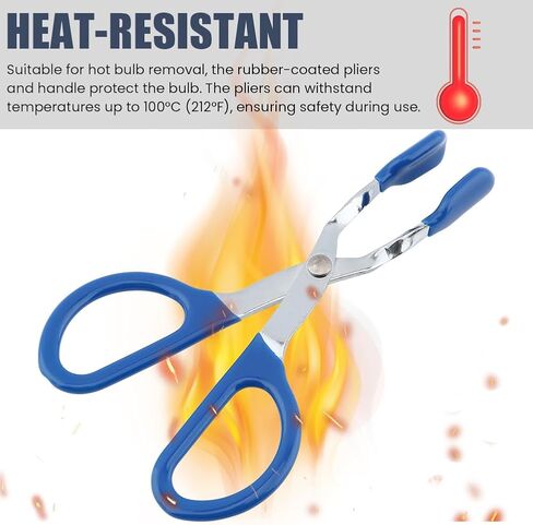 أداة إزالة لمبة صغيرة كماشة مصباح هالوجين، أداة استبدال لمبة المصباح المكسورة لإزالة المصابيح المصغرة التي يصعب الوصول إليها (أزرق) in Kuwait