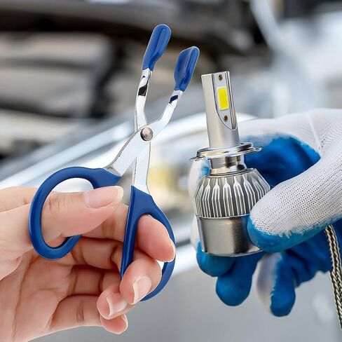 أداة إزالة لمبة صغيرة كماشة مصباح هالوجين، أداة استبدال لمبة المصباح المكسورة لإزالة المصابيح المصغرة التي يصعب الوصول إليها (أزرق) in Kuwait