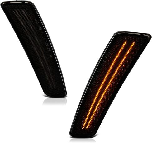 VIPMOTOZ مصابيح LED كاملة للدخان الأمامي متوافقة مع 2008-2009 Pontiac G8 2011-2017 Caprice PPV Police Chrome Housing Smoke Tinted Lens Direct استبدال مجموعة زوج الجانب الأيسر والأيمن in Saudi Arabia