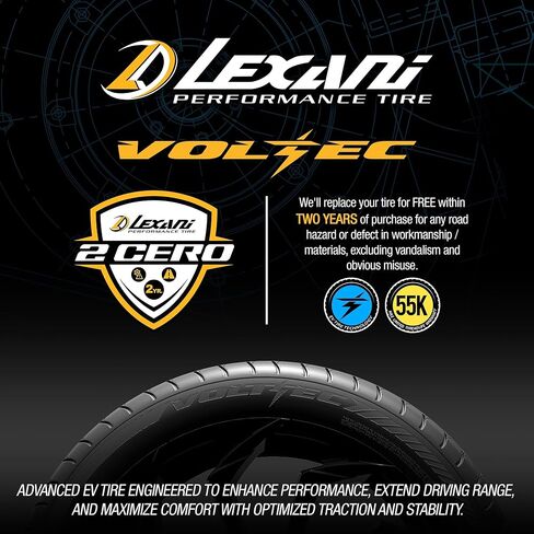Lexani Volt EC UHP 255/45R19 104Y XL Electric Vehicle Tire in Kuwait