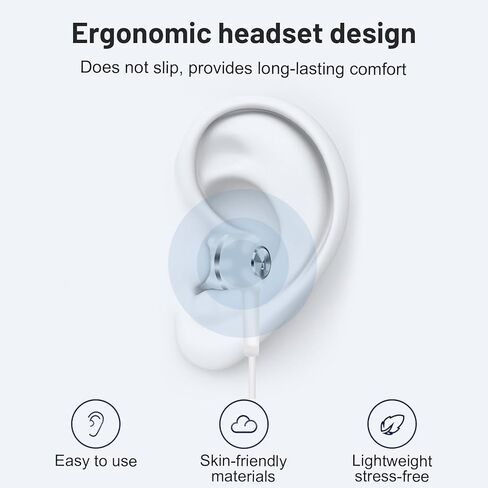 5 Pack Wired Earbuds with Microphone, in-Ear Headphones with Heavy Bass, Adjustable Volume, High Sound Quality Earphones Ear Buds for Laptop iPad MP3 Android Smartphones Fits All 3.5mm Jack Device in Kuwait