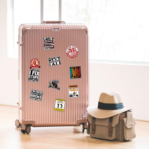 [ 10pcs-3''] Mechanic Sticker Pack, Funny Hard Hat Sticker, Technician Electrician Construction Gift for Men, Decoration for Toolbox Hard Hat Water Bottle Car Truck Vehicle Vinyl Decal in Kuwait