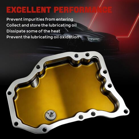 Upgraded aluminum Engine Oil Pan with Gasket Strong magnet Drain Plug Compatible with Nissan Rogue 1.5L 2021-2024 - Columns Replaces 11110 6RC1B,111106RC1B in Kuwait