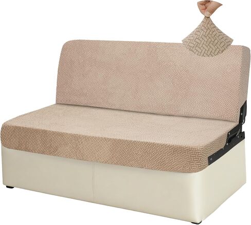 RV Couch Covers for Jackknife Sofa Bed, 2-Piece Stretchable RV Furniture Slipcovers for Sleeper Sofas,Gray in Saudi Arabia