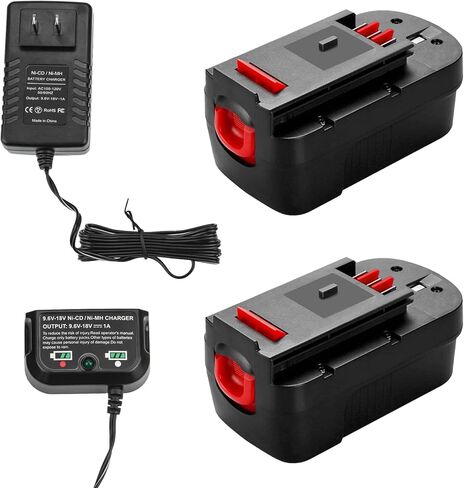 2Pack 3.6Ah HPB18 Ni-Mh Replacement Battery for Black and Decker 18V Battery HPB18 HPB18-OPE Compatible with Black Decker Battery 18 Volt Tools A1718 FS18FL Firestorm Cordless Power Tool (Black) in Kuwait