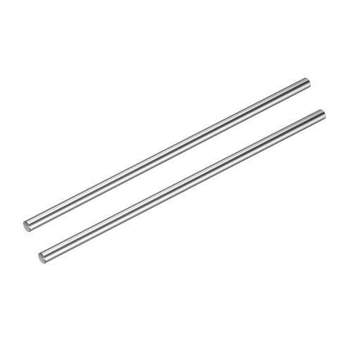uxcell 2 Pcs Linear Motion Rod Shaft Guide 8mm x 100mm (0.315" x 3.94") Case Hardened Steel Chrome Plated, Metric Linear Rail Rod for 3D Printer, CNC Machine in Saudi Arabia