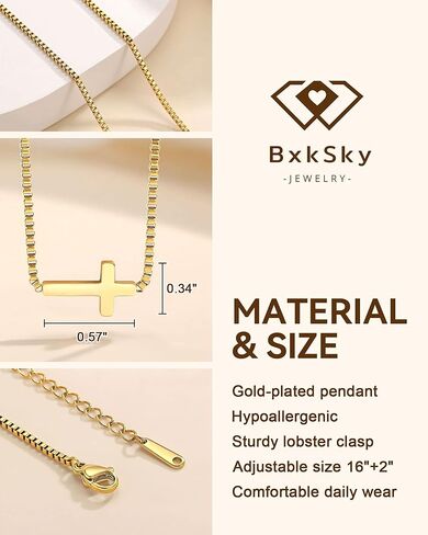 أنت هدية الله لي - قلادة متقاطعة من الذهب عيار 14 قيراط للحفيدة، هدايا عيد الميلاد وعيد الفصح للمراهقات والفتيات in Kuwait