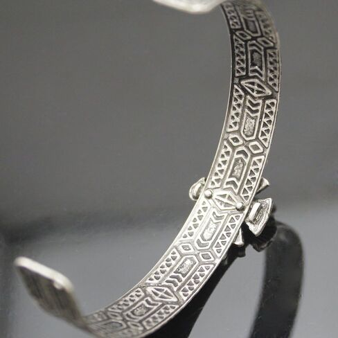 Q & Q الأزياء الفضة مطلي خمر القبلية جنوب غرب تركيا النسر الأزرق الحجر ازتيك راعية البقر سوار الإسورة الكفة in Kuwait