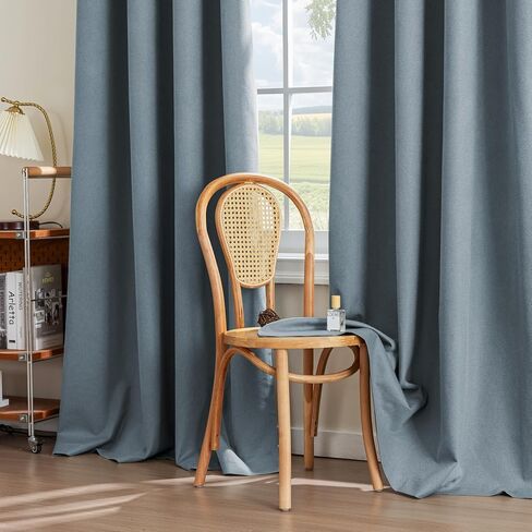 PrinceDeco 100% Blackout Curtains for Bedroom 63 Inches Long, Grommet Living Room Drapes, Thermal Insulated Blackout Curtains 2 Panels Set,Jacquard-Woven,55" W x63 L, Sage in Kuwait