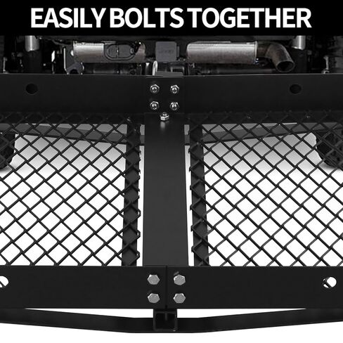 Trailer Hitch Cargo Carrier Rack | Folding Cargo Carrier Hitch Mount 500 Lbs Cap. Tow Hitch Cargo Carrier | Cargo Racks for Trailer Hitch,Non-Folding Shank in Kuwait