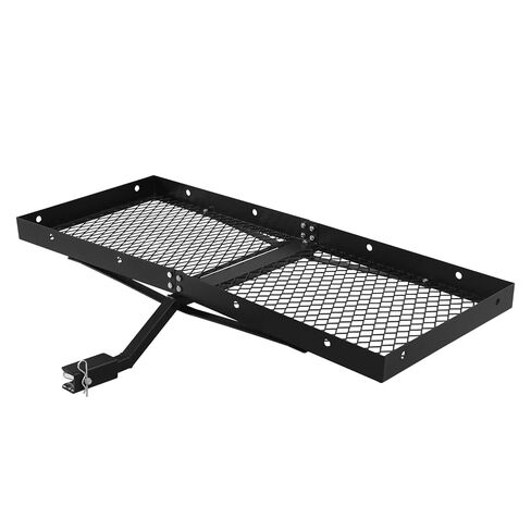 Trailer Hitch Cargo Carrier Rack | Folding Cargo Carrier Hitch Mount 500 Lbs Cap. Tow Hitch Cargo Carrier | Cargo Racks for Trailer Hitch,Non-Folding Shank in Kuwait