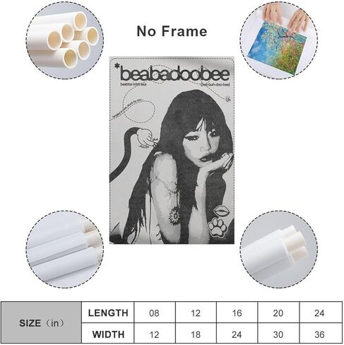 Aovtysa Beabadoobee Canvas Poster Wall Decorative Art Painting Living Room Bedroom Decoration Unframe-style08x12inch(20x30cm) in Kuwait