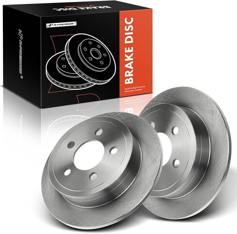 A-Premium 11.22 inch (285mm) Rear Solid Disc Brake Rotors Compatible with Select Jeep Models - Liberty 2003-2007, TJ 2003-2006, Wrangler 2003-2006, 2-PC Set in Saudi Arabia