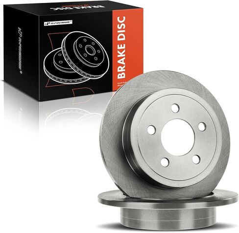 A-Premium 11.22 inch (285mm) Rear Solid Disc Brake Rotors Compatible with Select Jeep Models - Liberty 2003-2007, TJ 2003-2006, Wrangler 2003-2006, 2-PC Set in Saudi Arabia
