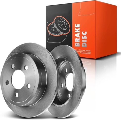 A-Premium 11.22 inch (285mm) Rear Solid Disc Brake Rotors Compatible with Select Jeep Models - Liberty 2003-2007, TJ 2003-2006, Wrangler 2003-2006, 2-PC Set in Saudi Arabia