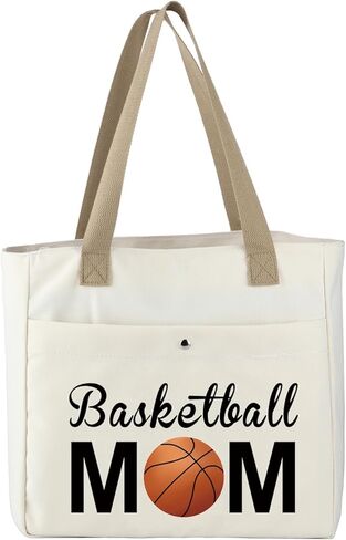 MBMSO Basketball Mom Tote Bag Gifts for Basketball Lover Basketball Player Team Gift for Mom Basketball Sports Tote Gym Bags in Saudi Arabia