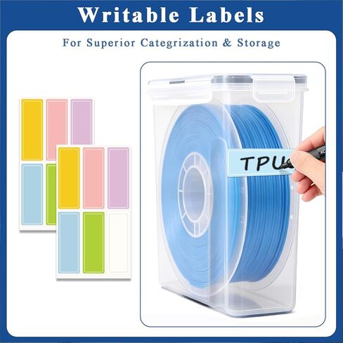 مجموعة أكياس تخزين فراغ شعيرات الطابعة ثلاثية الأبعاد 22 قطعة، TIOPY-10 أكياس تخزين سميكة للتخزين مع 10 مجففات ومشبكين للغلق، 11.8 × 13.4 بوصة، تحافظ على الشعيرات جافة، لـ PLA/PETG/TPU/ABS 1.75 مم in Kuwait