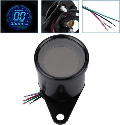 CHICIRIS Digital Tachometer Tachometer Digital LEDs of Stable Level Measurement Motorcycles Performance for Safe Driving in Saudi Arabia