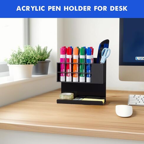 حامل قلم مغناطيسي للمسح الجاف للسبورة البيضاء، حامل قلم مغناطيسي أكريليك مثبت على الحائط، كوب حامل قلم رصاص مغناطيسي أسود لثلاجة الثلاجة، المكتب، ملحقات الخزانة للفصل الدراسي in Kuwait