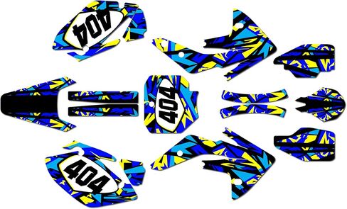 Graphics Kit for Honda CRF150R (2007-2023) SHATTER Series Teal-shift 9 Mil - Easy Go - Dirt pit bike motorcycle stickers, dirtbike racing automotive decal motocross accessories no-plastics in Saudi Arabia
