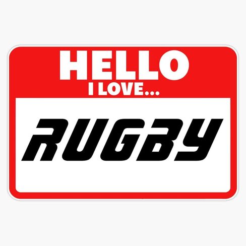 MAGNET Rugby Magnet Vinyl Magnetic Sticker Size 5" in Saudi Arabia