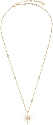 Ettika Gold Starburst Pendant Necklace. Long Necklaces for Women. 18k Gold Plated Necklace. Jewelry, Gifts For Women in Saudi Arabia