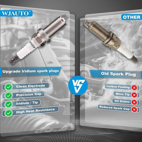 Iridium Spark Plugs 6 Pack, Pre-Gapped OEM Replacement for Toyota Camry RAV4 Highlander 4Runner Sienna Tundra, Lexus RX350 ES350 IS350 in Kuwait