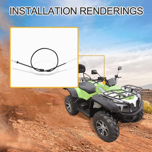 GOOFIT 31.5" Throttle Cable for 70cc 90cc 110cc Horizontal Engine Chinese ATV Four Wheeler Dune Buggy Doom Buggy Quad Bike in Saudi Arabia