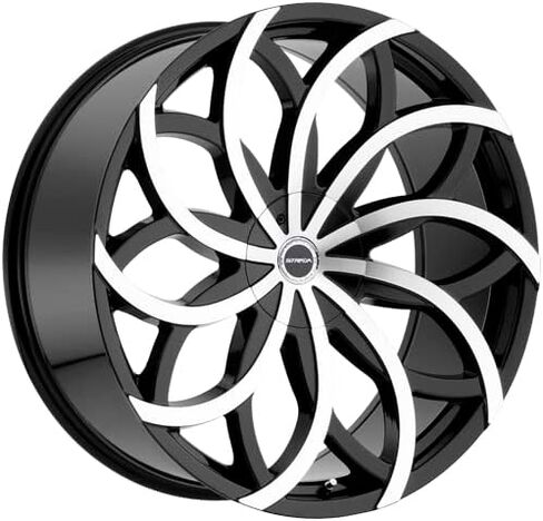 Strada S61 Huracan 22x9.5 5x115/5x120 +15mm Black/Machined Wheel Rim 22" Inch in Kuwait