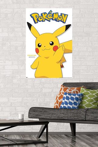 Pokémon - Pikachu Feature Series Wall Poster, 34L" x 22.4W", Unframed Version in Saudi Arabia