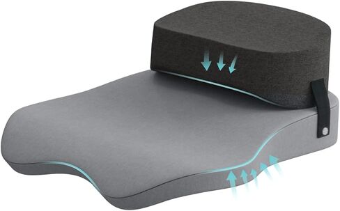 Seat Cushion for Office Chairs - Cross Legged Yoga Meditation Cushion Floor Pillows Yoga Enthusiasts Chair Cushion for Adults Long Sitting, Detachable of 2 PCS in Kuwait