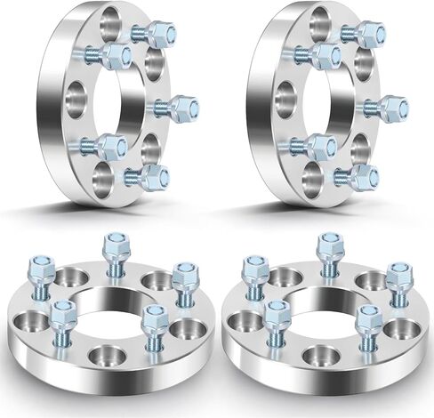 SCITOO 4 قطع 5x5 إلى 5x4.75 محولات العجلات 1 بوصة خيط الملعب 12x1.5 محور تتحمل 78.3 مم 5 فواصل عجلة العروة تناسب Roadmaster Impala Caprice Pacifica Town & Country Journey Grand Caravan in Saudi Arabia