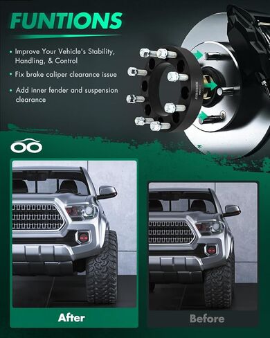 SCITOO 4PCS 8x6.5 to 8x180 Wheel Adapters 1.5 inch 14x1.5 Studs fit for 2001-2010 for Silverado 2500HD 2001-2007 for Silverado 3500 Wheel Adapters Kit 8x165.1mm to 8x180mm 130mm Center Bore 8 Lug in Saudi Arabia