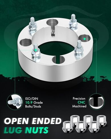 SCITOO 2 قطعة 2 بوصة فواصل عجلات 4x137 ترصيع 10x1.25 110 مم 4 فواصل عجلات لا مركزية مناسبة لـ Kawasaki Mule 600 Prairie 360 ​​Brute Force 650 Bayou 250 Prairie 700 Bayou 300 Prairie 650 in Saudi Arabia