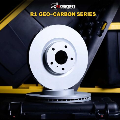 R1 Concepts Rear Brake Rotors For 2018-2024 Toyota Camry| Blank Disc Brake Rotors| Brakes and Rotors Brakes and Rotors in Saudi Arabia
