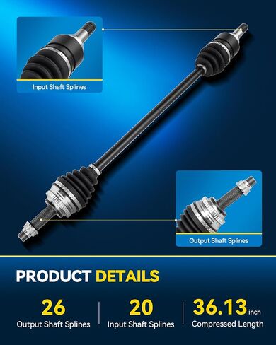 PHILTOP Front Right CV Axle Shaft Assembly Fit for 2004-2009 Prius, 1 PCS CV Axles in Saudi Arabia
