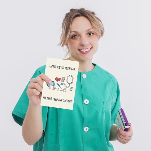Cute Thank You Appreciation Card Gift for Doctor Nurse, Cute Nursing Preceptor Gifts, Gratitude Card for Doctor Nurse, Doctor Day for Him her in Saudi Arabia
