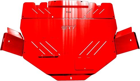 RED TBW Aluminum Under Tray Skid Plate for 2015+ Subaru STI in Saudi Arabia