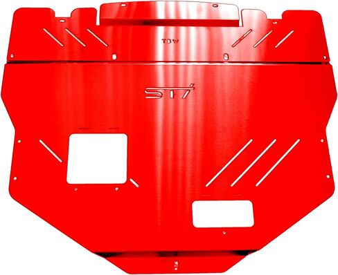RED TBW Aluminum Under Tray Skid Plate for 2015+ Subaru STI in Saudi Arabia