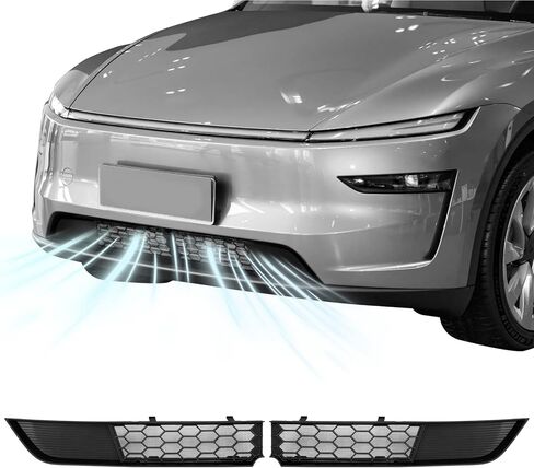 Front Grill Mesh Insert Compatible with Tesla Model Y Juniper 2025 2026, Front Air Inlet Vent Grille Cover Insect Protection Accessories Replacement for Model Y Juniper 2026 Black in Kuwait