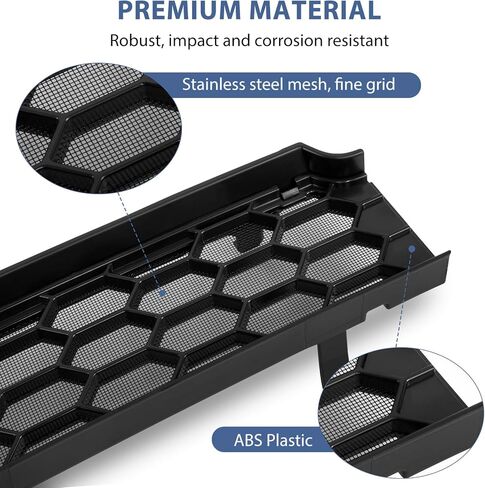 Front Grill Mesh Insert Compatible with Tesla Model Y Juniper 2025 2026, Front Air Inlet Vent Grille Cover Insect Protection Accessories Replacement for Model Y Juniper 2026 Black in Kuwait