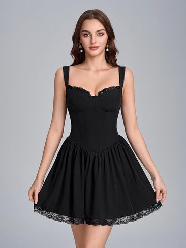 Lace Corset Floral Mini Dress 2026 Summer Short Graduation Dresses for Women in Saudi Arabia
