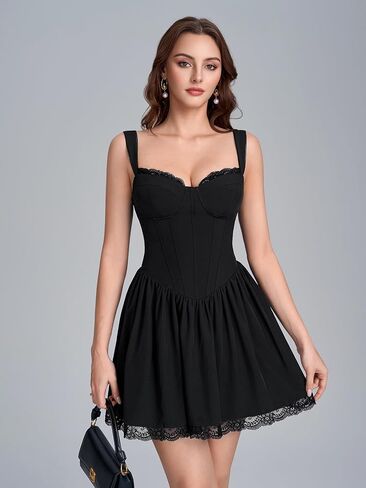 Lace Corset Floral Mini Dress 2026 Summer Short Graduation Dresses for Women in Saudi Arabia