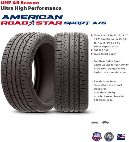 إطار رياضي A/S 255/40ZR21 105Y 500AA BSW in Kuwait